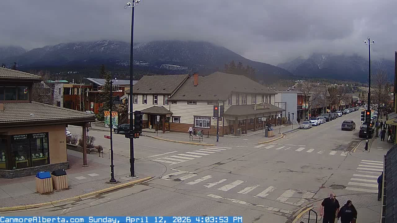 Canmore Downtown Live Cam -  Canmore, Alberta's Rockies, Alberta, Canada