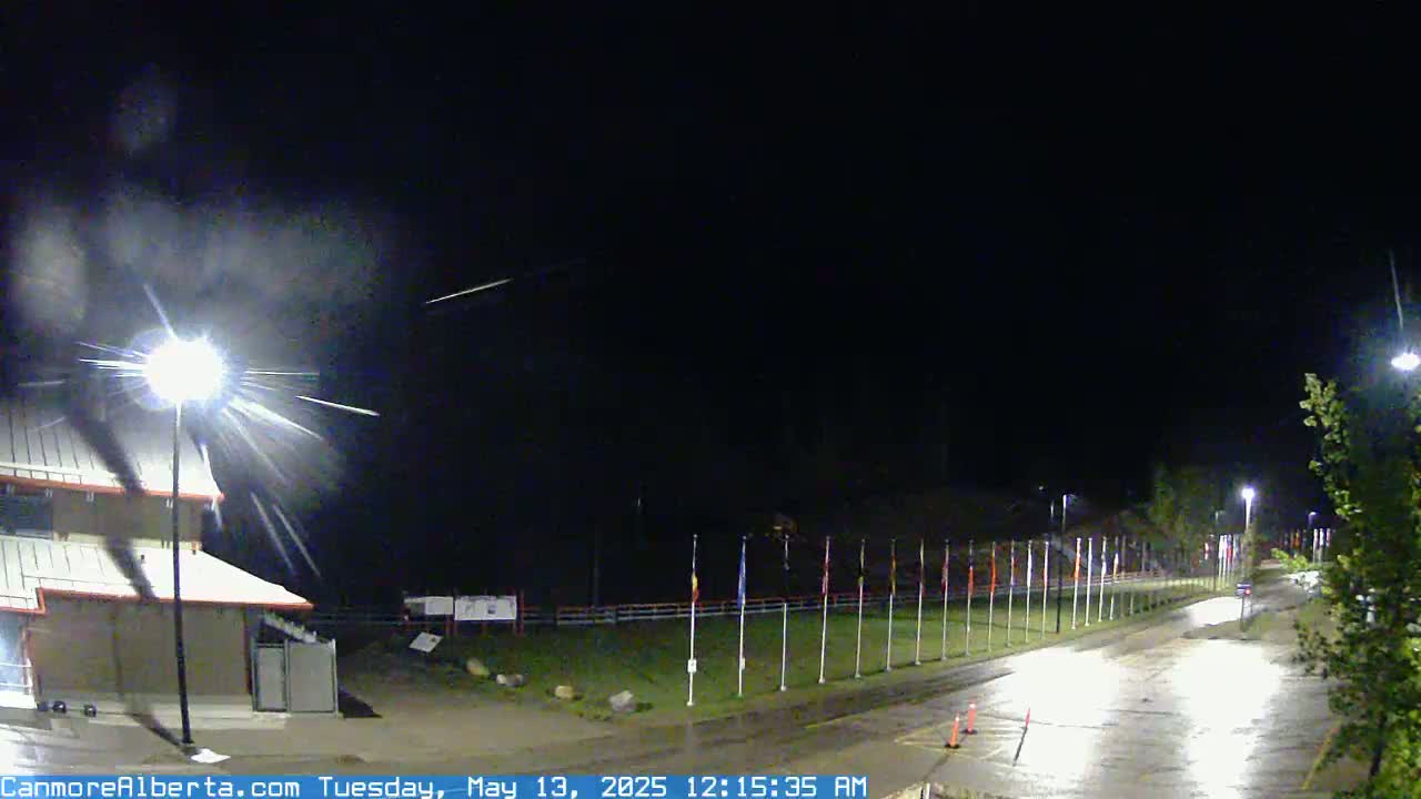 Canmore Nordic Centre Ski Slope & Mt. Rundle View Live Cam - Canmore, Alberta's Rockies, Alberta, Canada