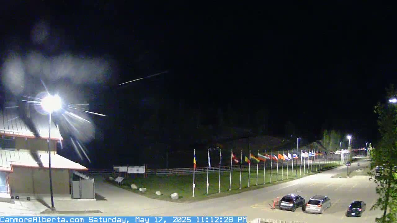 Canmore Nordic Centre Ski Slope & Mt. Rundle View Live Cam - Canmore, Alberta's Rockies, Alberta, Canada