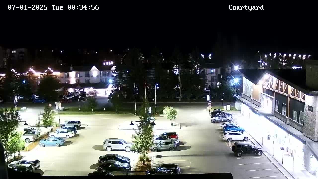Canmore City Skyline & Alberta Rocky Mountains View Live Cam -  Canmore, Alberta's Rockies, Alberta, Canada