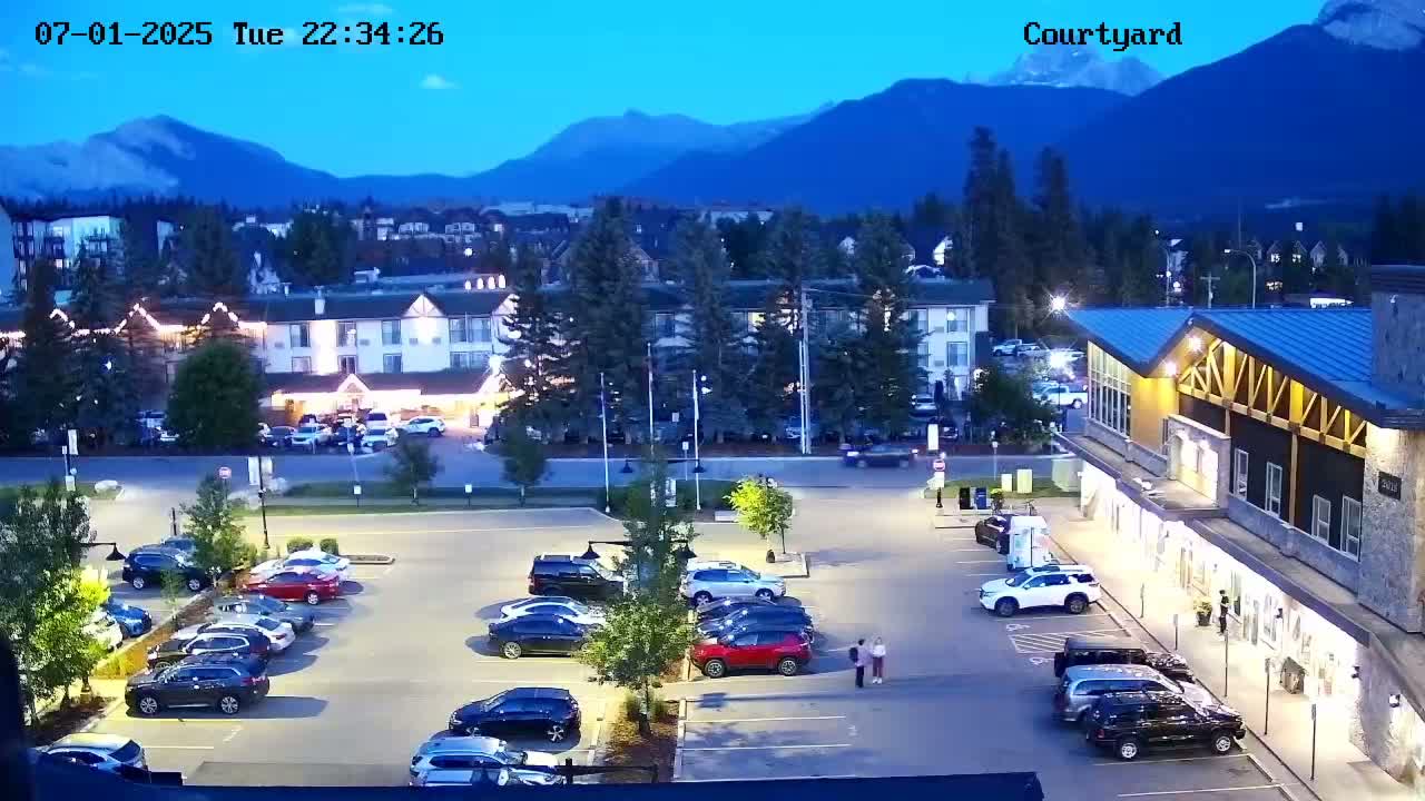 Canmore City Skyline & Alberta Rocky Mountains View Live Cam -  Canmore, Alberta's Rockies, Alberta, Canada