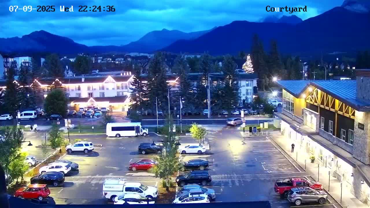 Canmore City Skyline & Alberta Rocky Mountains View Live Cam -  Canmore, Alberta's Rockies, Alberta, Canada