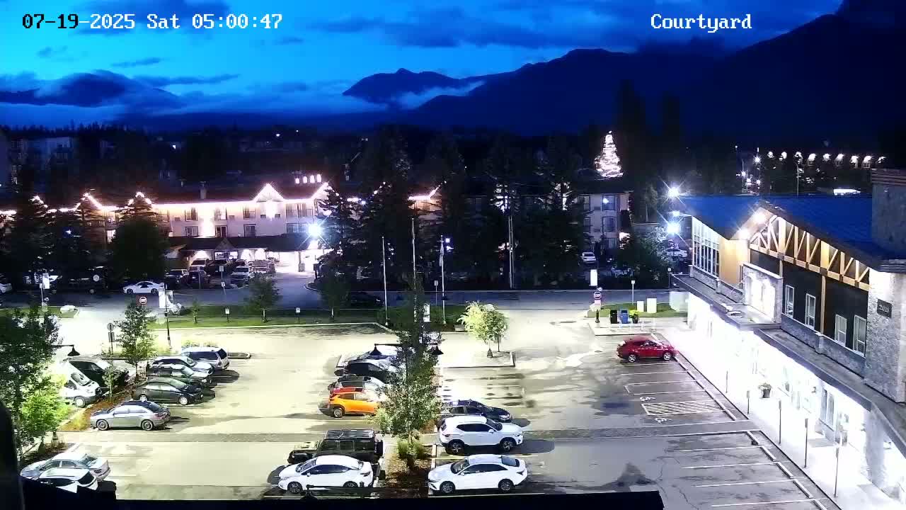 Canmore City Skyline & Alberta Rocky Mountains View Live Cam -  Canmore, Alberta's Rockies, Alberta, Canada
