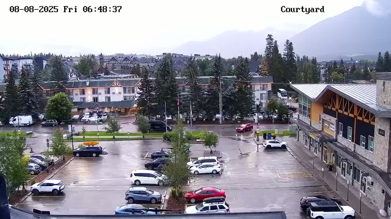 Canmore City Skyline & Alberta Rocky Mountains View Live Cam -  Canmore, Alberta's Rockies, Alberta, Canada