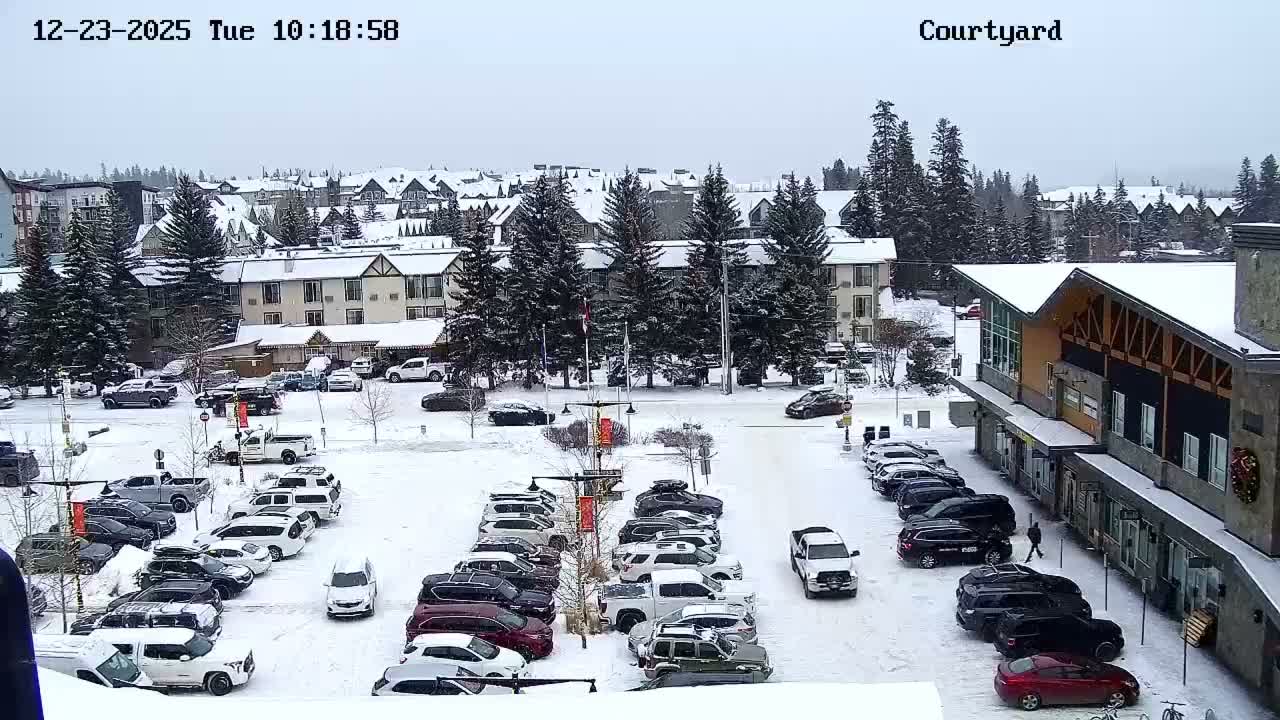 Canmore City Skyline & Alberta Rocky Mountains View Live Cam -  Canmore, Alberta's Rockies, Alberta, Canada