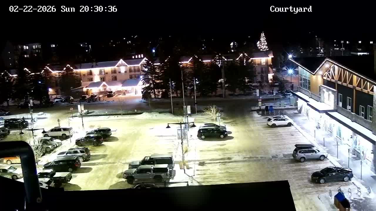 Canmore City Skyline & Alberta Rocky Mountains View Live Cam -  Canmore, Alberta's Rockies, Alberta, Canada