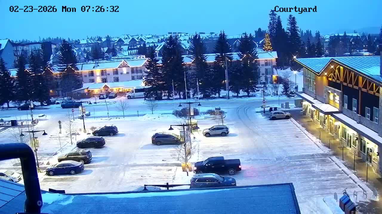Canmore City Skyline & Alberta Rocky Mountains View Live Cam -  Canmore, Alberta's Rockies, Alberta, Canada