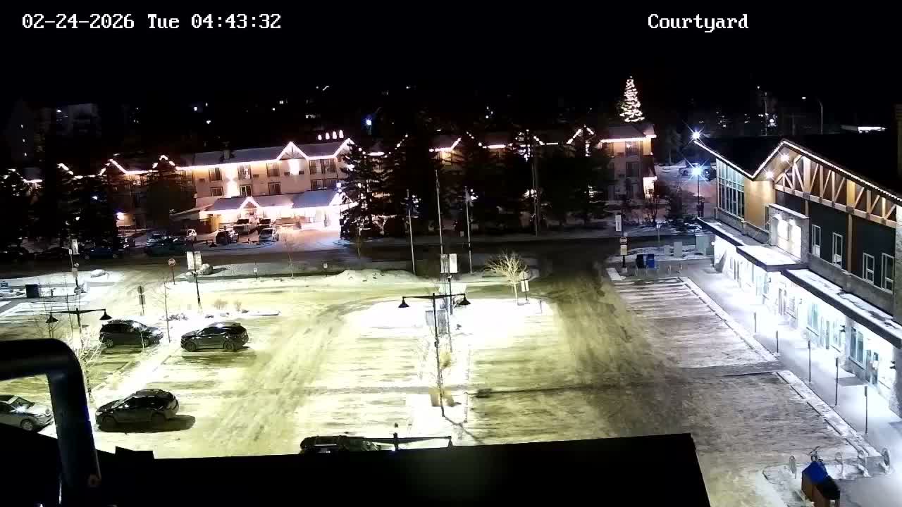 Canmore City Skyline & Alberta Rocky Mountains View Live Cam -  Canmore, Alberta's Rockies, Alberta, Canada