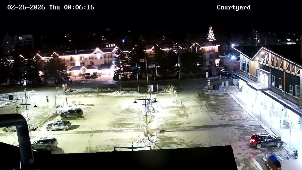 Canmore City Skyline & Alberta Rocky Mountains View Live Cam -  Canmore, Alberta's Rockies, Alberta, Canada