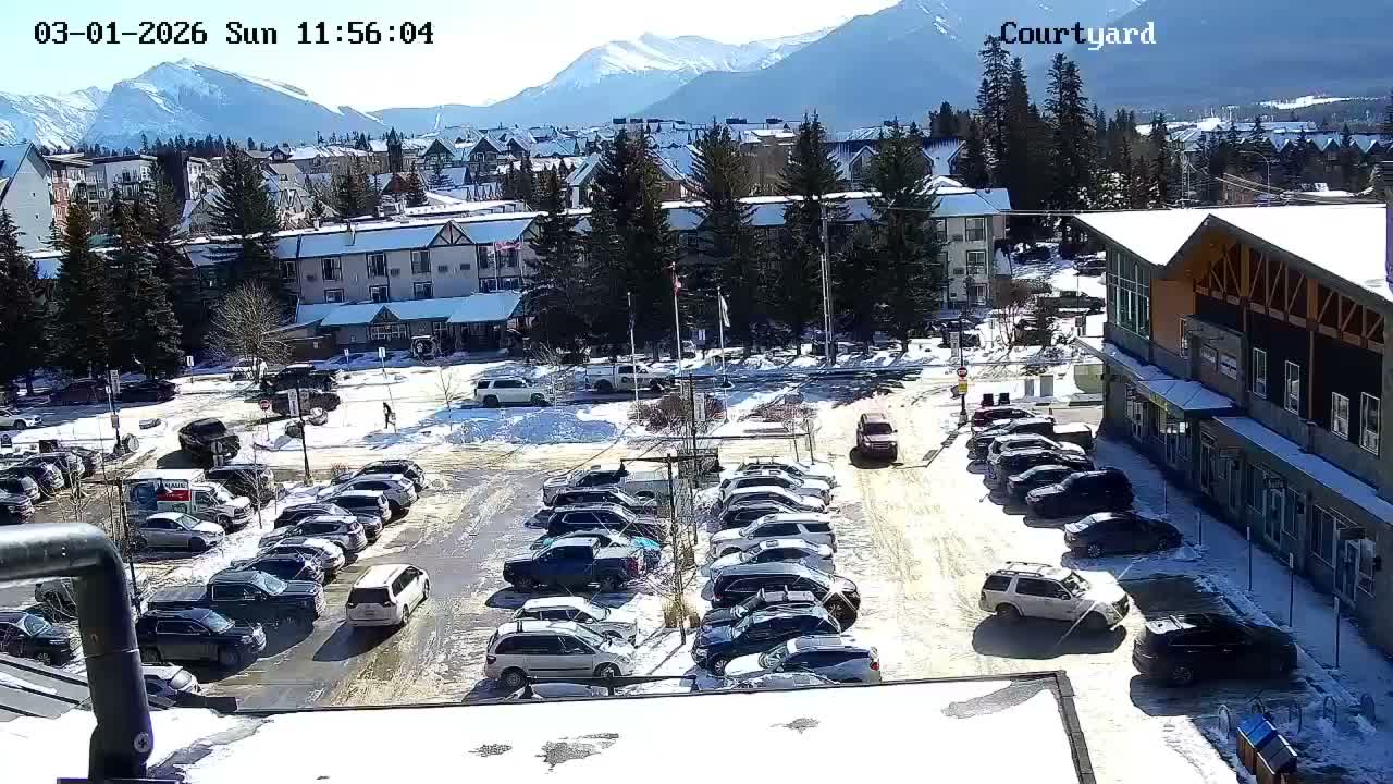 Canmore City Skyline & Alberta Rocky Mountains View Live Cam -  Canmore, Alberta's Rockies, Alberta, Canada