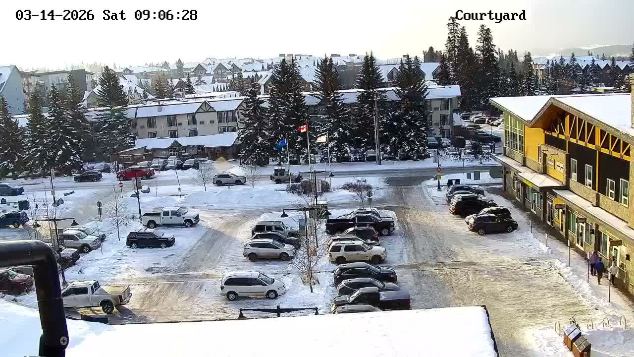 Canmore City Skyline & Alberta Rocky Mountains View Live Cam -  Canmore, Alberta's Rockies, Alberta, Canada