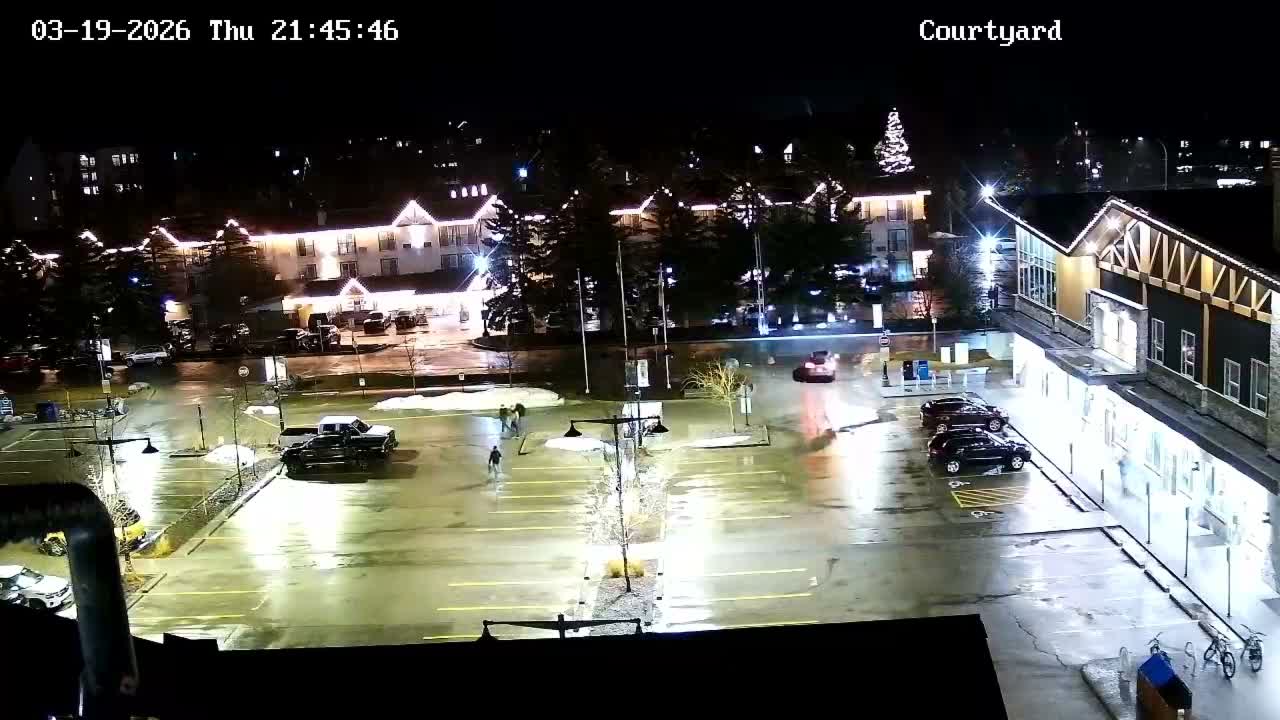 Canmore City Skyline & Alberta Rocky Mountains View Live Cam -  Canmore, Alberta's Rockies, Alberta, Canada