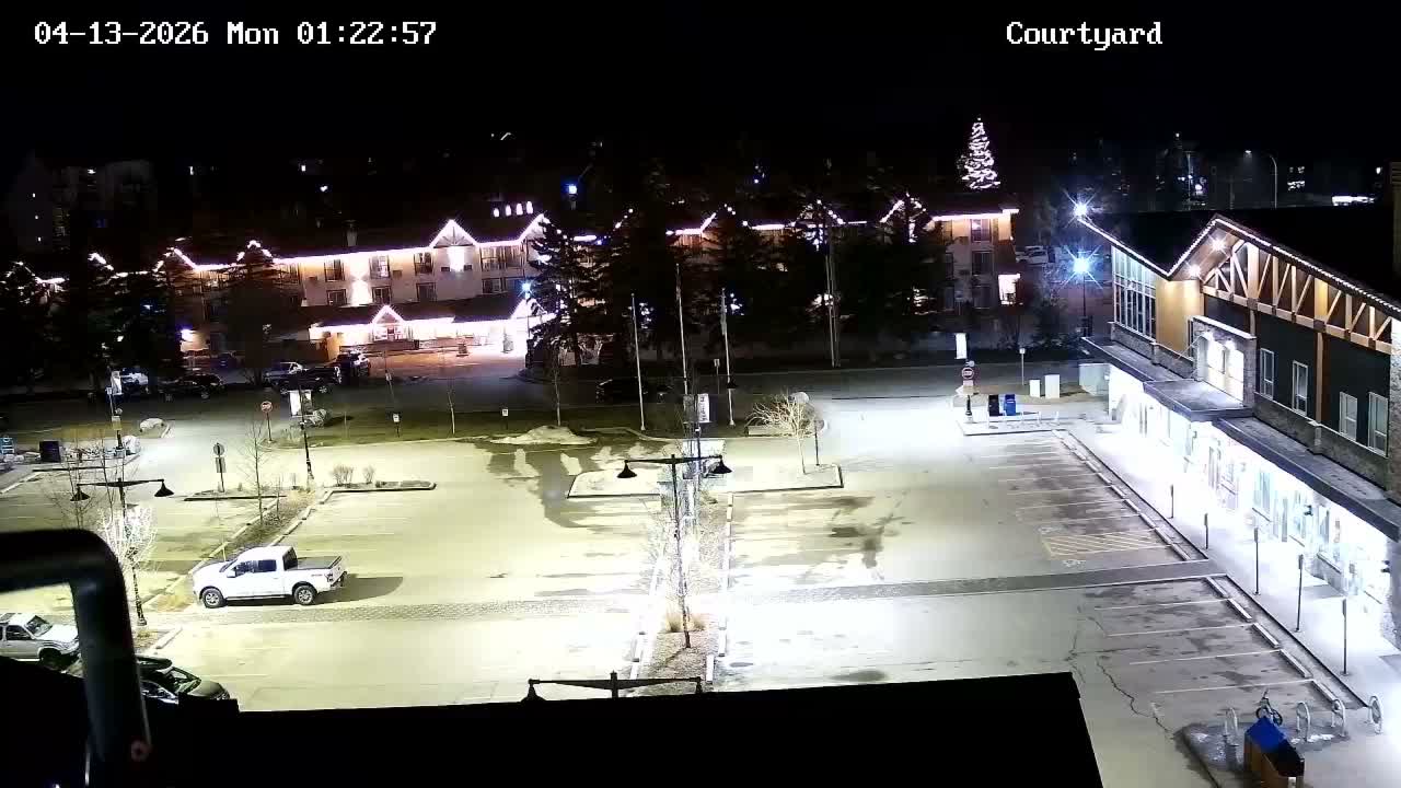 Canmore City Skyline & Alberta Rocky Mountains View Live Cam -  Canmore, Alberta's Rockies, Alberta, Canada