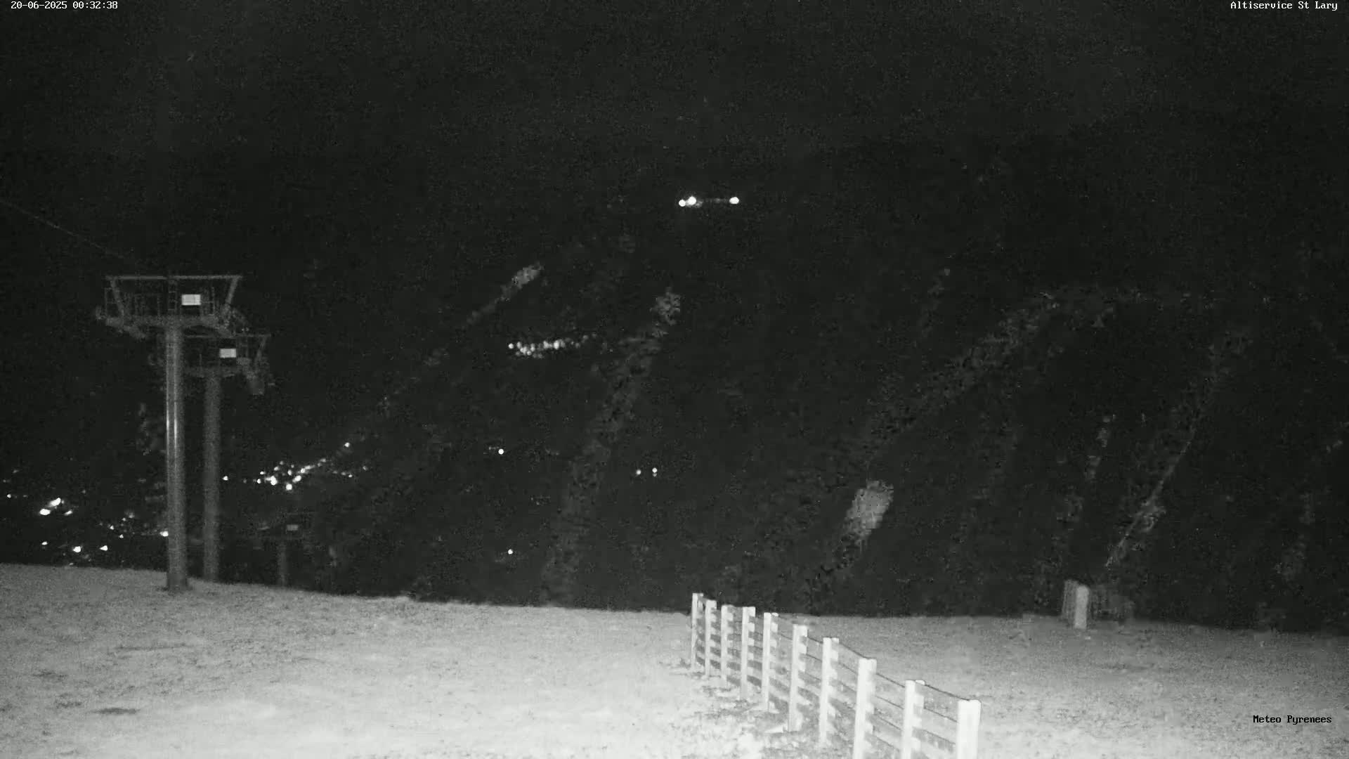 Saint-Lary-Soulan Village Skyline & Pla d'Adet Ski Slopes Live Cam - Bagnères-de-Bigorre, Hautes-Pyrénées, Occitanie, France
