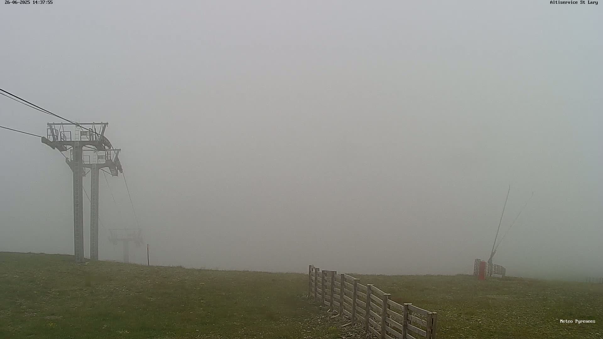 Saint-Lary-Soulan Village Skyline & Pla d'Adet Ski Slopes Live Cam - Bagnères-de-Bigorre, Hautes-Pyrénées, Occitanie, France