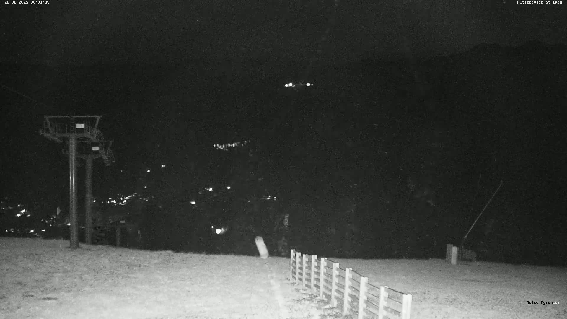 Saint-Lary-Soulan Village Skyline & Pla d'Adet Ski Slopes Live Cam - Bagnères-de-Bigorre, Hautes-Pyrénées, Occitanie, France