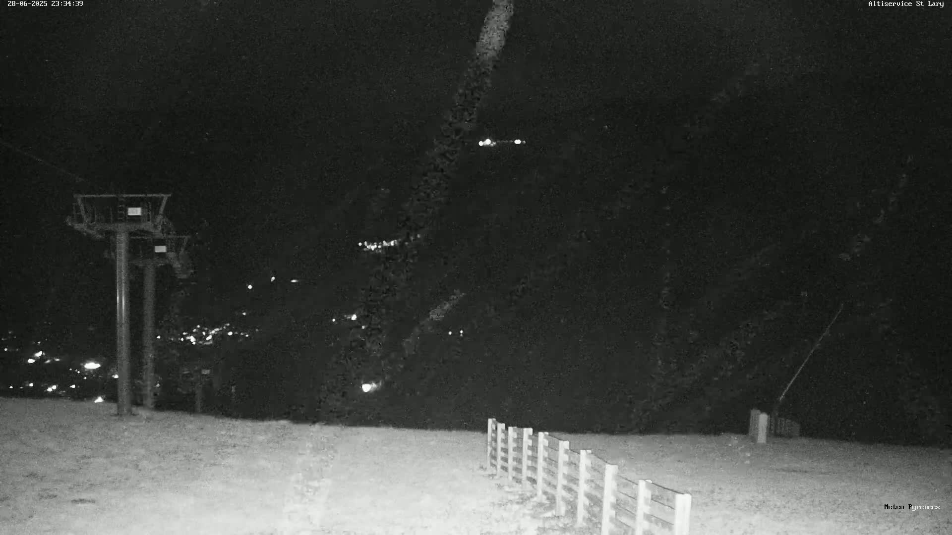 Saint-Lary-Soulan Village Skyline & Pla d'Adet Ski Slopes Live Cam - Bagnères-de-Bigorre, Hautes-Pyrénées, Occitanie, France