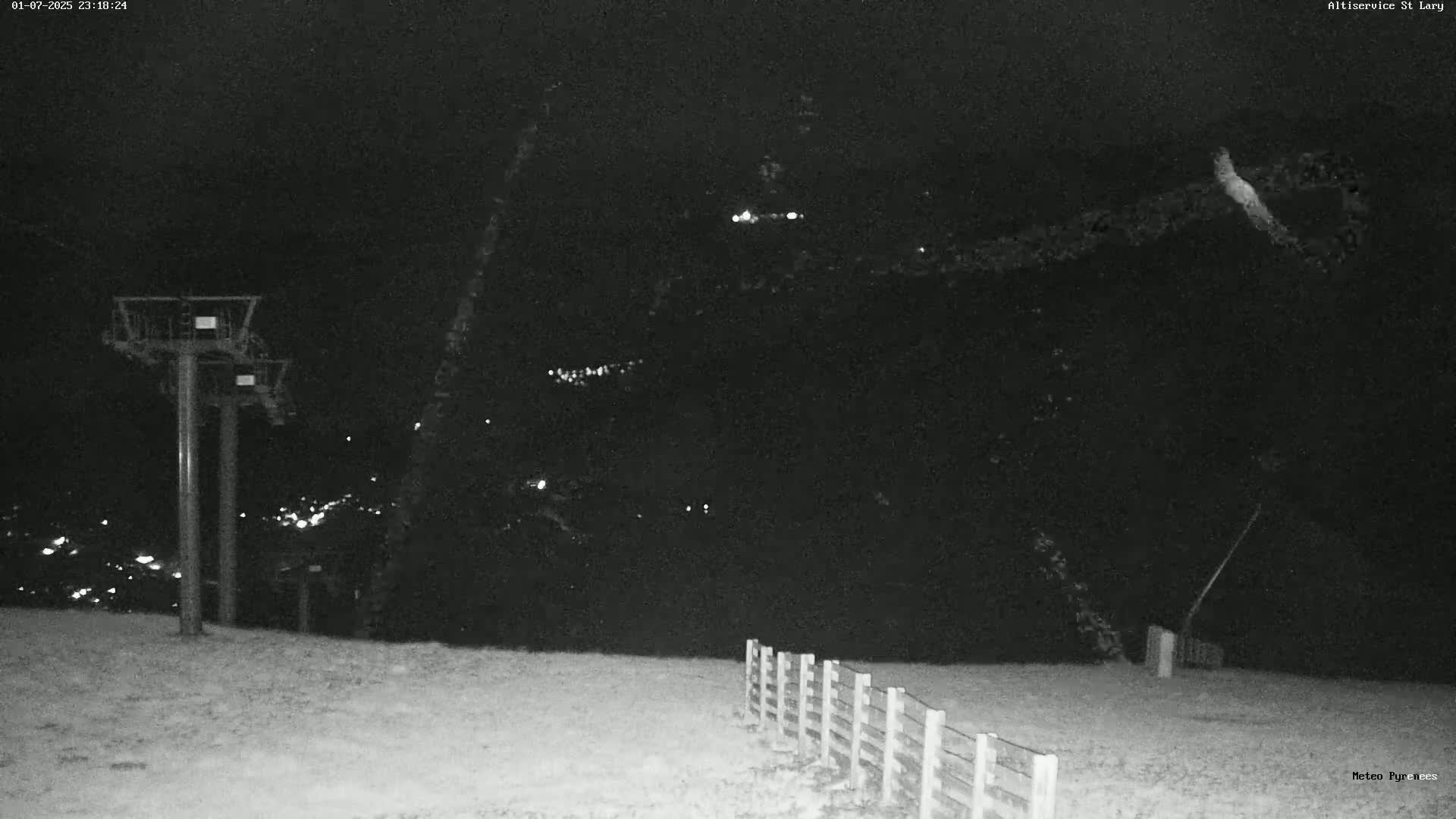 Saint-Lary-Soulan Village Skyline & Pla d'Adet Ski Slopes Live Cam - Bagnères-de-Bigorre, Hautes-Pyrénées, Occitanie, France