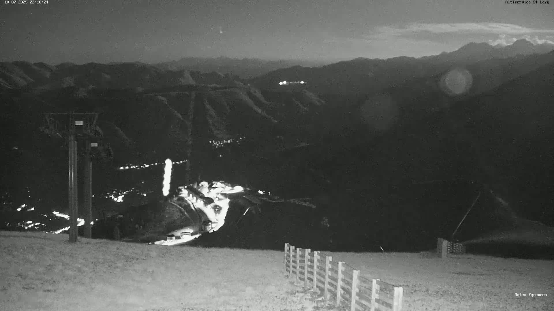 Saint-Lary-Soulan Village Skyline & Pla d'Adet Ski Slopes Live Cam - Bagnères-de-Bigorre, Hautes-Pyrénées, Occitanie, France