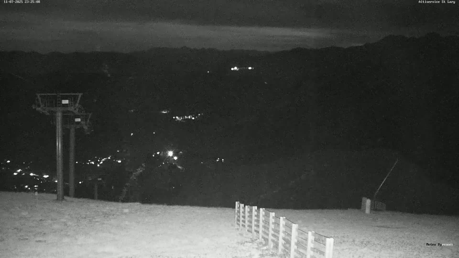 Saint-Lary-Soulan Village Skyline & Pla d'Adet Ski Slopes Live Cam - Bagnères-de-Bigorre, Hautes-Pyrénées, Occitanie, France