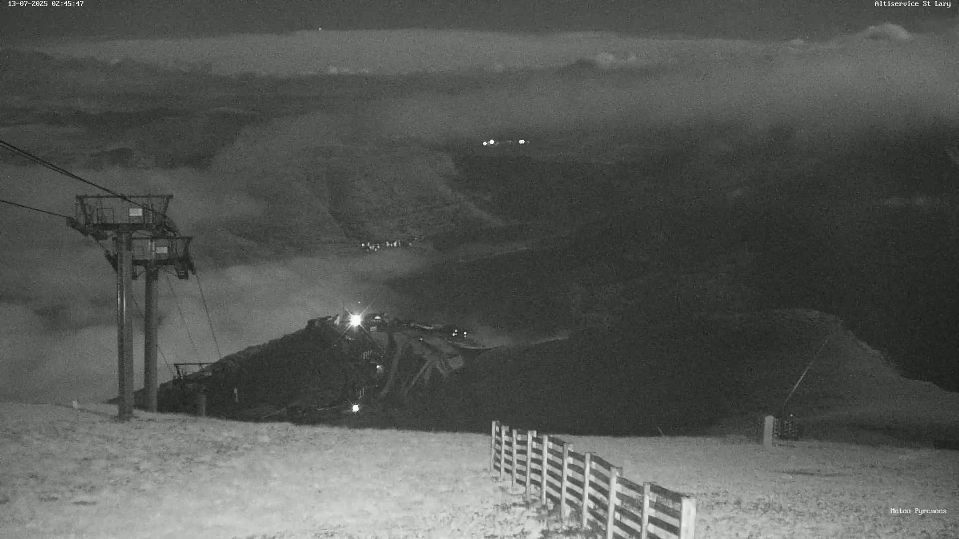 Saint-Lary-Soulan Village Skyline & Pla d'Adet Ski Slopes Live Cam - Bagnères-de-Bigorre, Hautes-Pyrénées, Occitanie, France