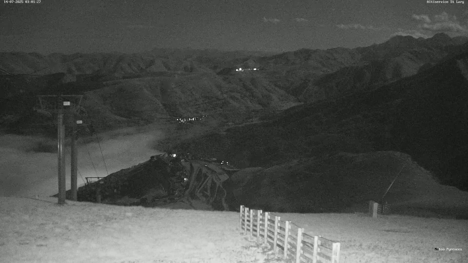Saint-Lary-Soulan Village Skyline & Pla d'Adet Ski Slopes Live Cam - Bagnères-de-Bigorre, Hautes-Pyrénées, Occitanie, France