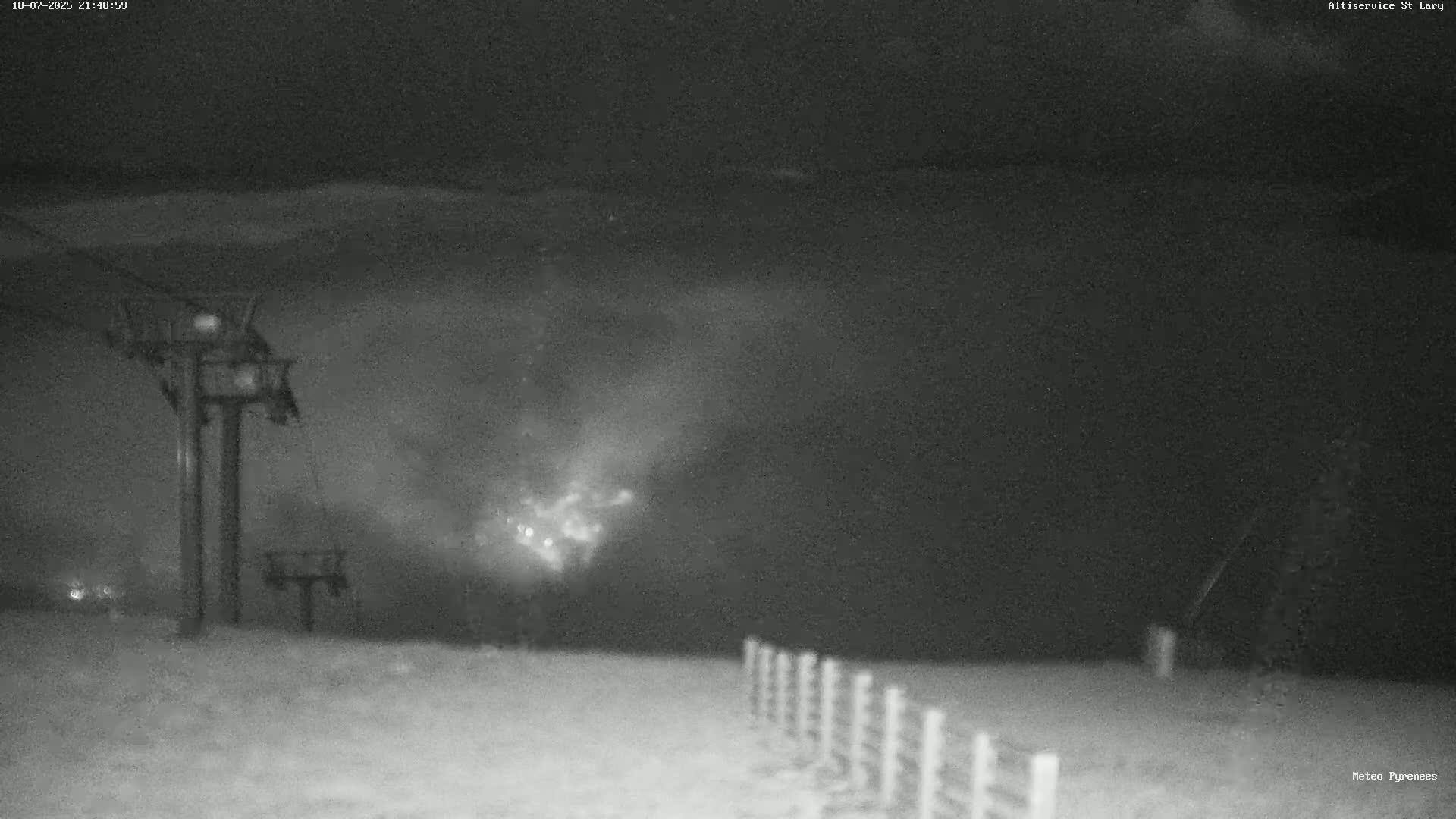 Saint-Lary-Soulan Village Skyline & Pla d'Adet Ski Slopes Live Cam - Bagnères-de-Bigorre, Hautes-Pyrénées, Occitanie, France