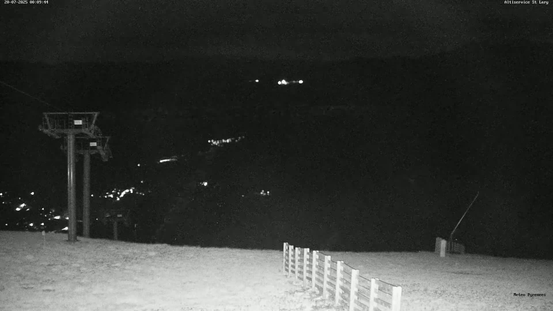 Saint-Lary-Soulan Village Skyline & Pla d'Adet Ski Slopes Live Cam - Bagnères-de-Bigorre, Hautes-Pyrénées, Occitanie, France