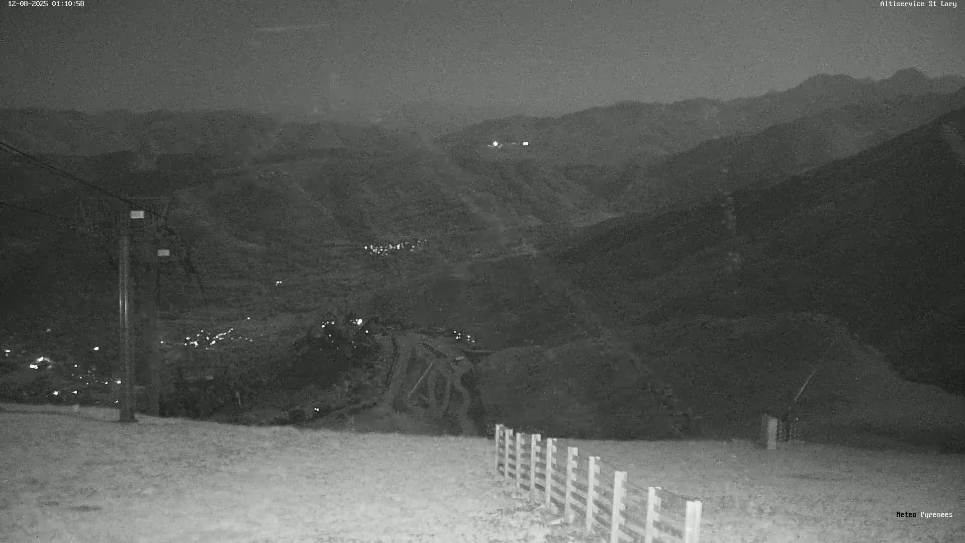 Saint-Lary-Soulan Village Skyline & Pla d'Adet Ski Slopes Live Cam - Bagnères-de-Bigorre, Hautes-Pyrénées, Occitanie, France