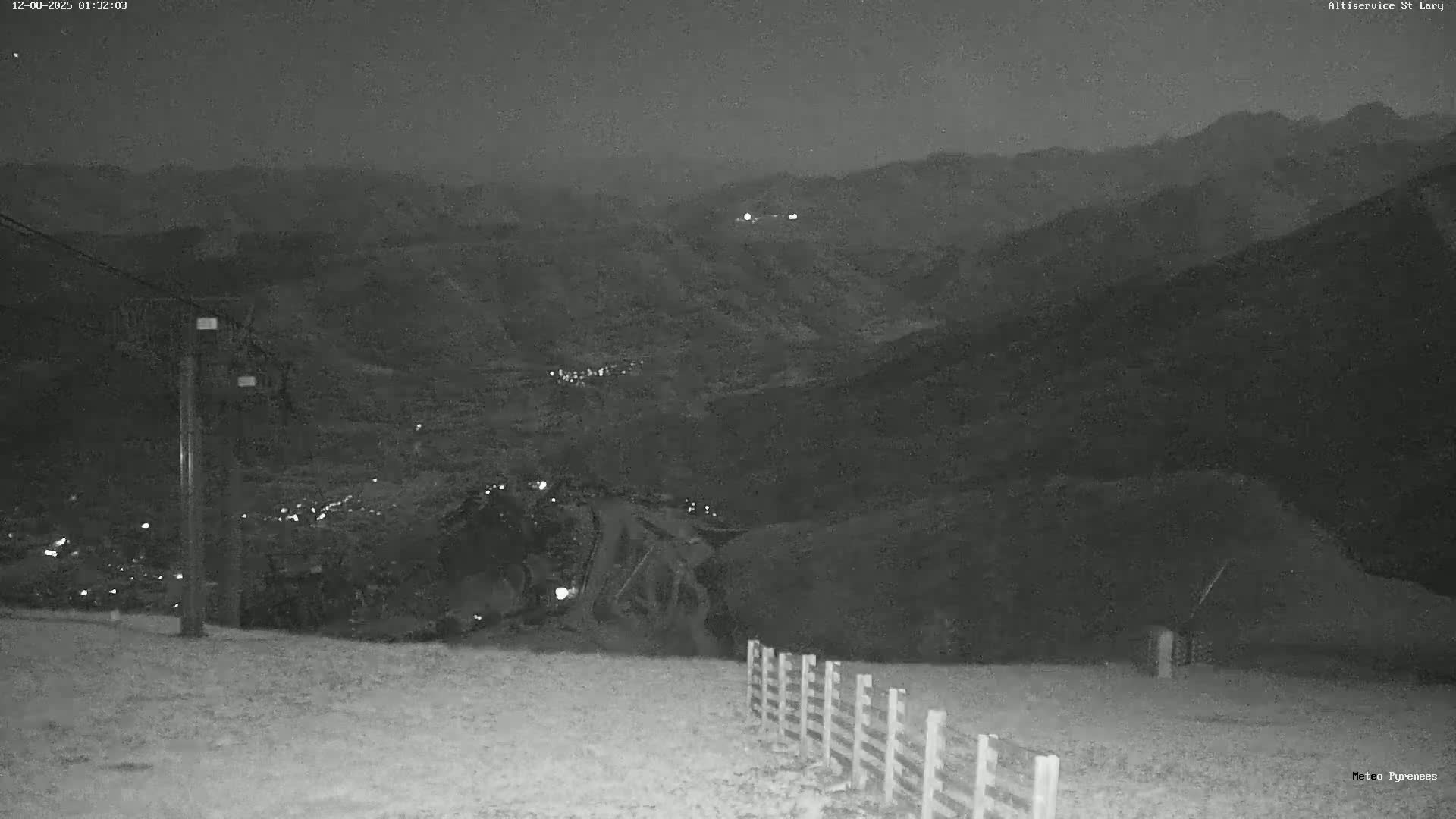 Saint-Lary-Soulan Village Skyline & Pla d'Adet Ski Slopes Live Cam - Bagnères-de-Bigorre, Hautes-Pyrénées, Occitanie, France