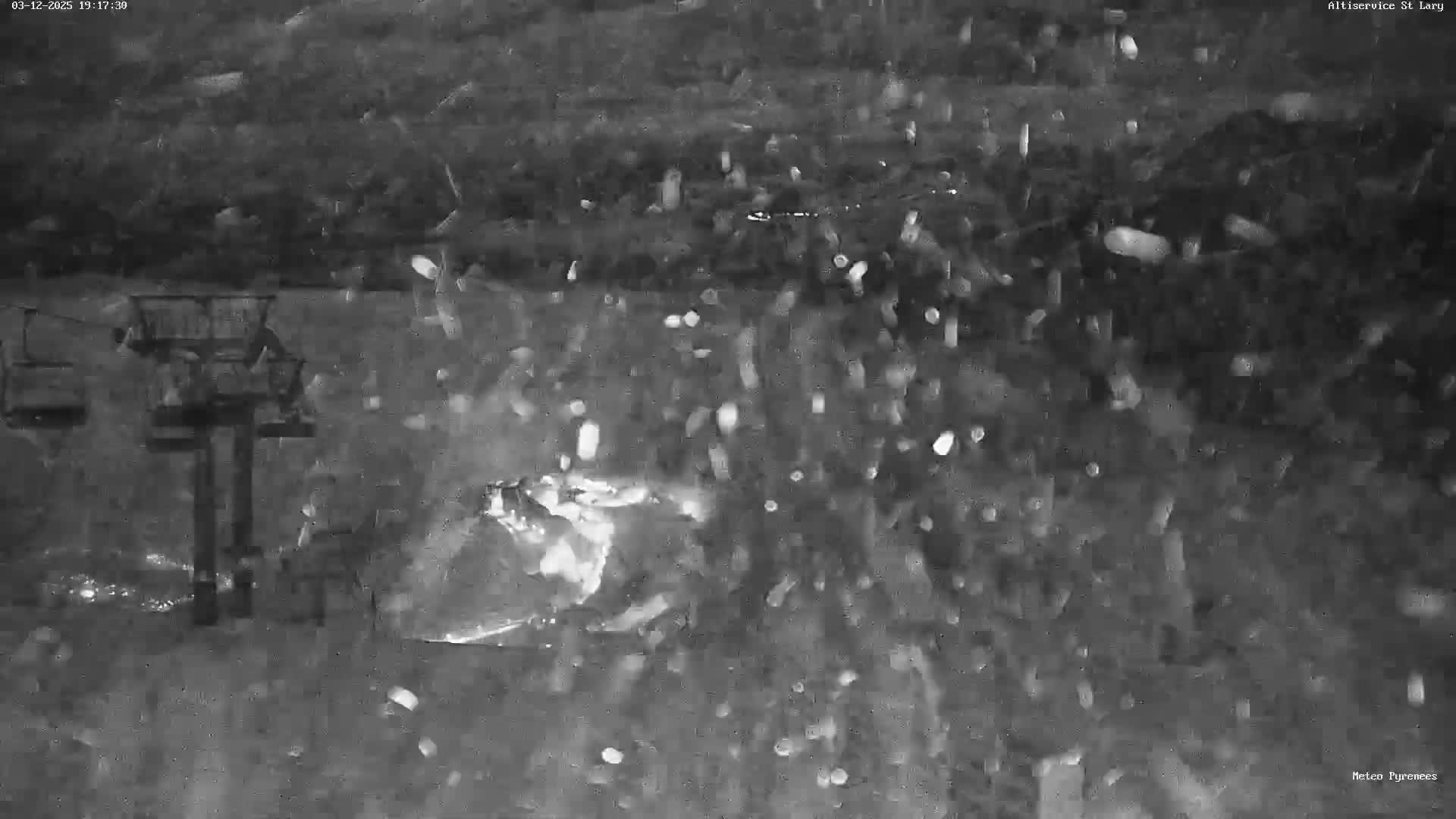 Saint-Lary-Soulan Village Skyline & Pla d'Adet Ski Slopes Live Cam - Bagnères-de-Bigorre, Hautes-Pyrénées, Occitanie, France