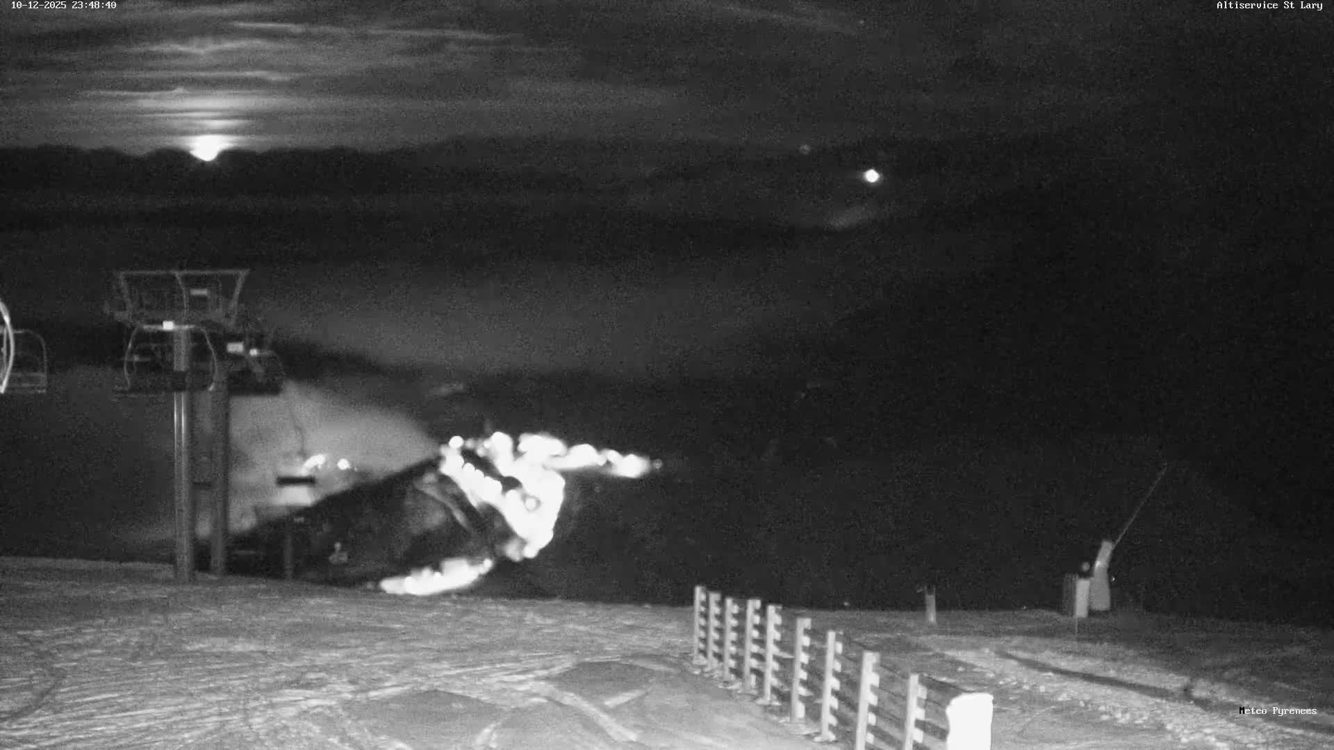 Saint-Lary-Soulan Village Skyline & Pla d'Adet Ski Slopes Live Cam - Bagnères-de-Bigorre, Hautes-Pyrénées, Occitanie, France