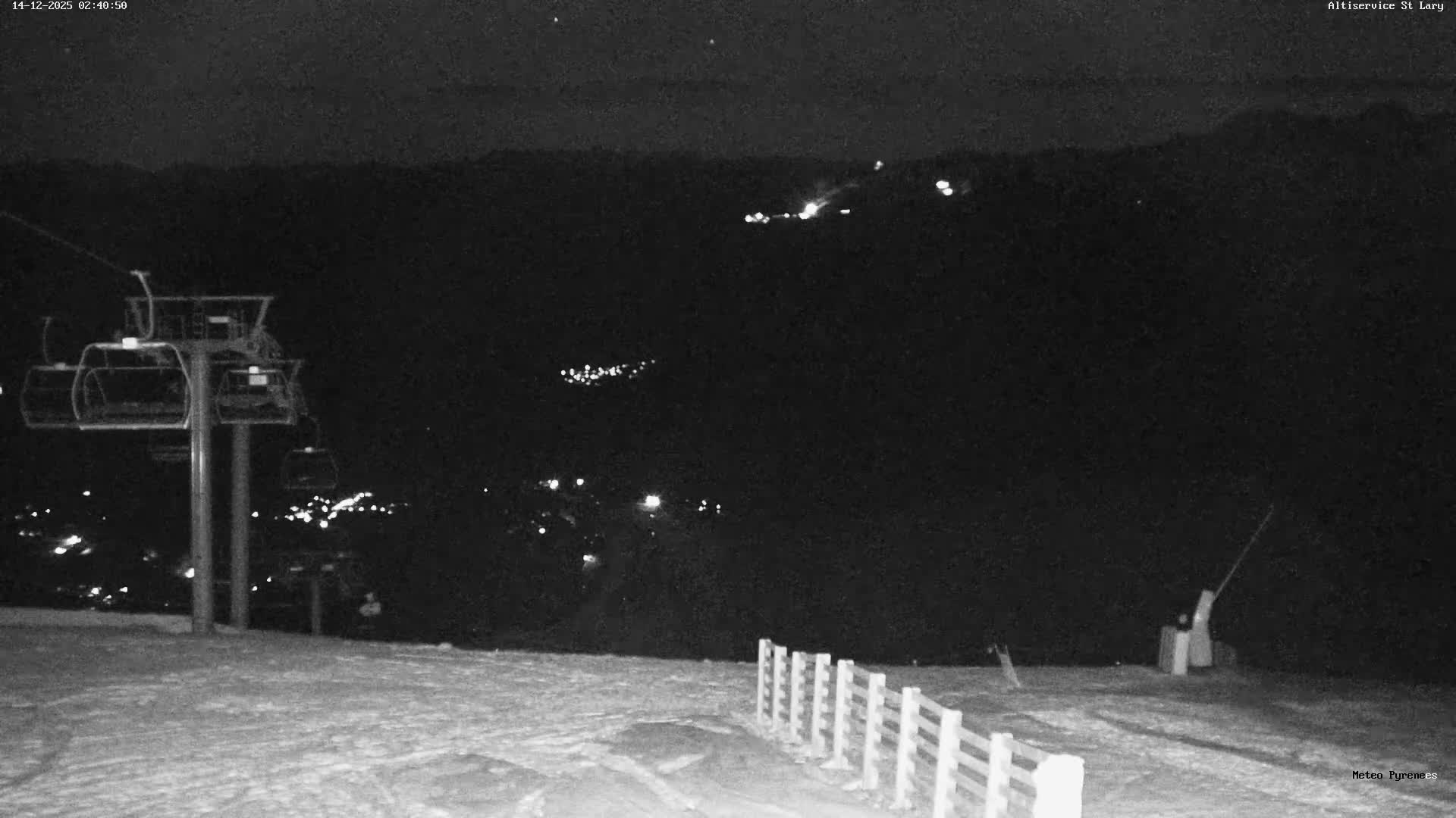 Saint-Lary-Soulan Village Skyline & Pla d'Adet Ski Slopes Live Cam - Bagnères-de-Bigorre, Hautes-Pyrénées, Occitanie, France