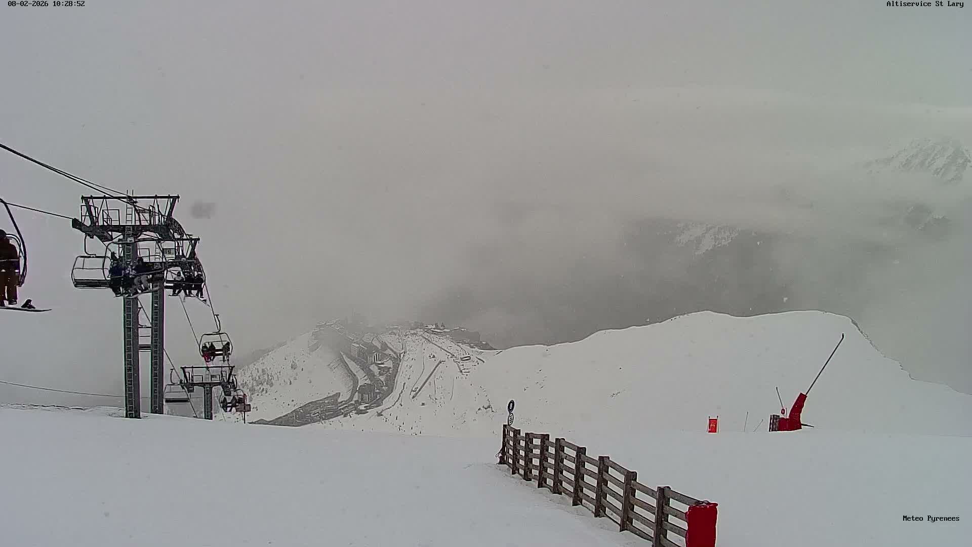 Saint-Lary-Soulan Village Skyline & Pla d'Adet Ski Slopes Live Cam - Bagnères-de-Bigorre, Hautes-Pyrénées, Occitanie, France