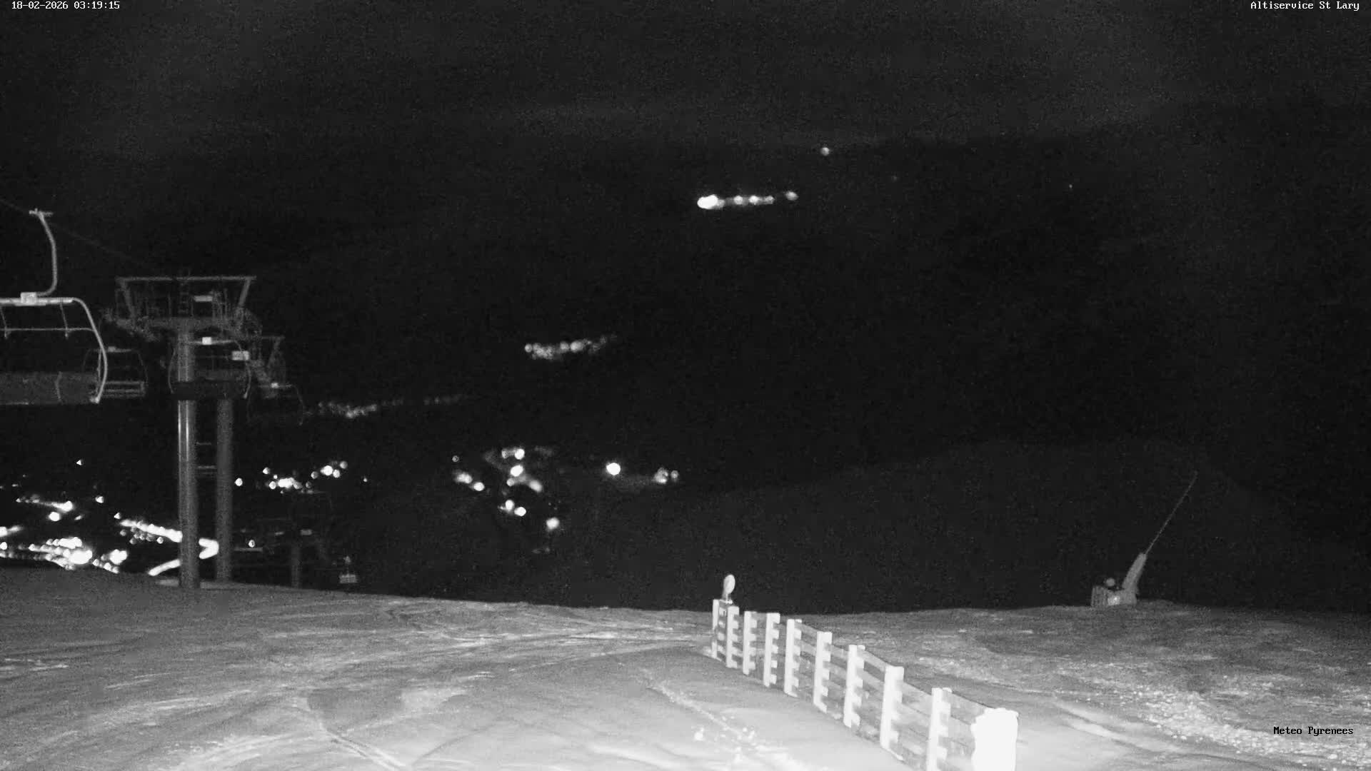 Saint-Lary-Soulan Village Skyline & Pla d'Adet Ski Slopes Live Cam - Bagnères-de-Bigorre, Hautes-Pyrénées, Occitanie, France