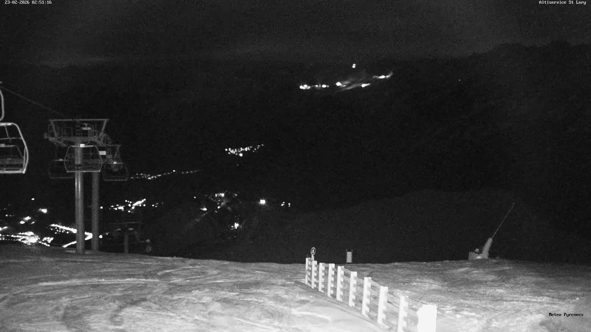 Saint-Lary-Soulan Village Skyline & Pla d'Adet Ski Slopes Live Cam - Bagnères-de-Bigorre, Hautes-Pyrénées, Occitanie, France