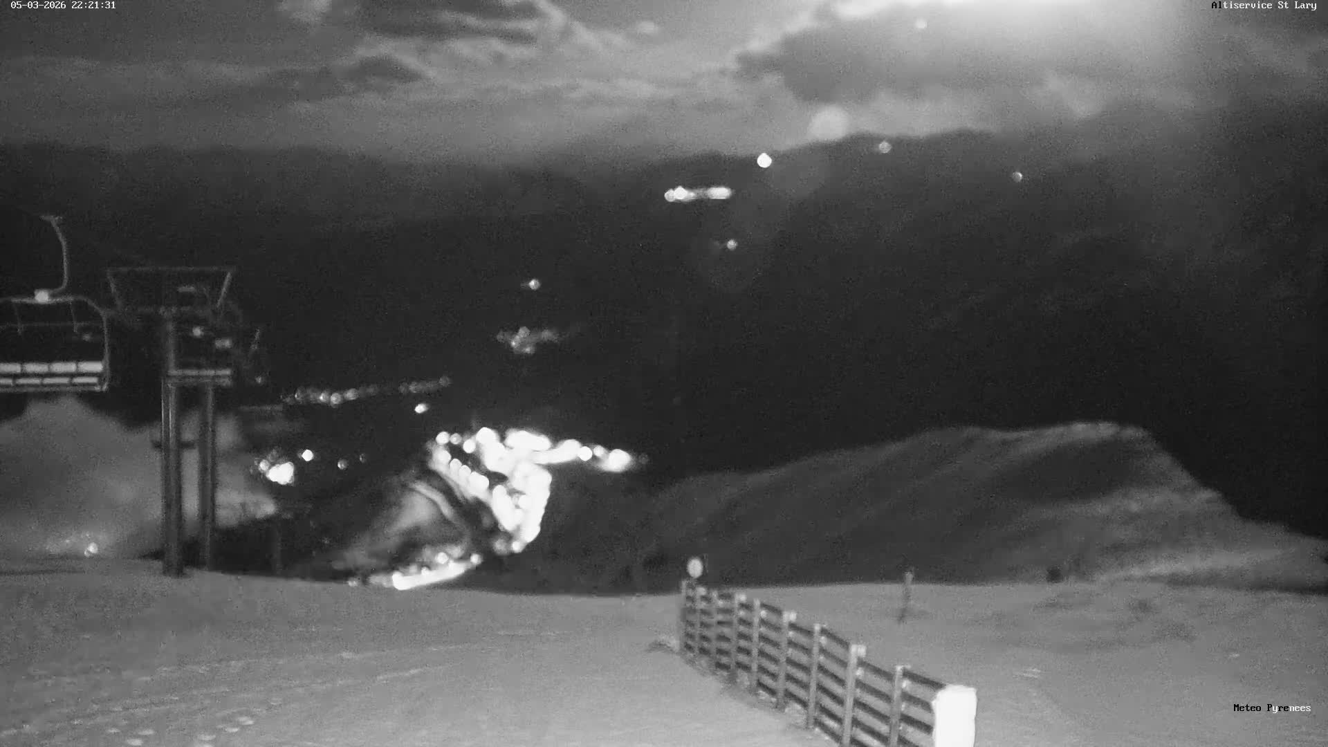 Saint-Lary-Soulan Village Skyline & Pla d'Adet Ski Slopes Live Cam - Bagnères-de-Bigorre, Hautes-Pyrénées, Occitanie, France