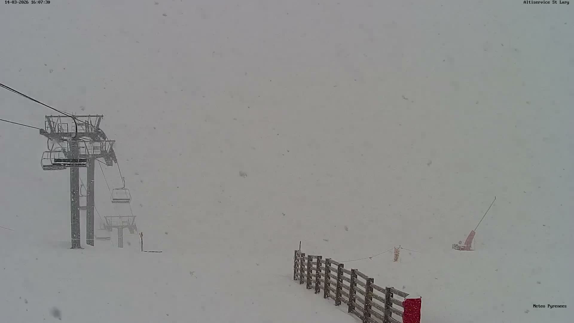 Saint-Lary-Soulan Village Skyline & Pla d'Adet Ski Slopes Live Cam - Bagnères-de-Bigorre, Hautes-Pyrénées, Occitanie, France