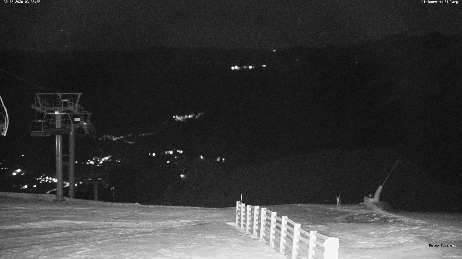 Saint-Lary-Soulan Village Skyline & Pla d'Adet Ski Slopes Live Cam - Bagnères-de-Bigorre, Hautes-Pyrénées, Occitanie, France