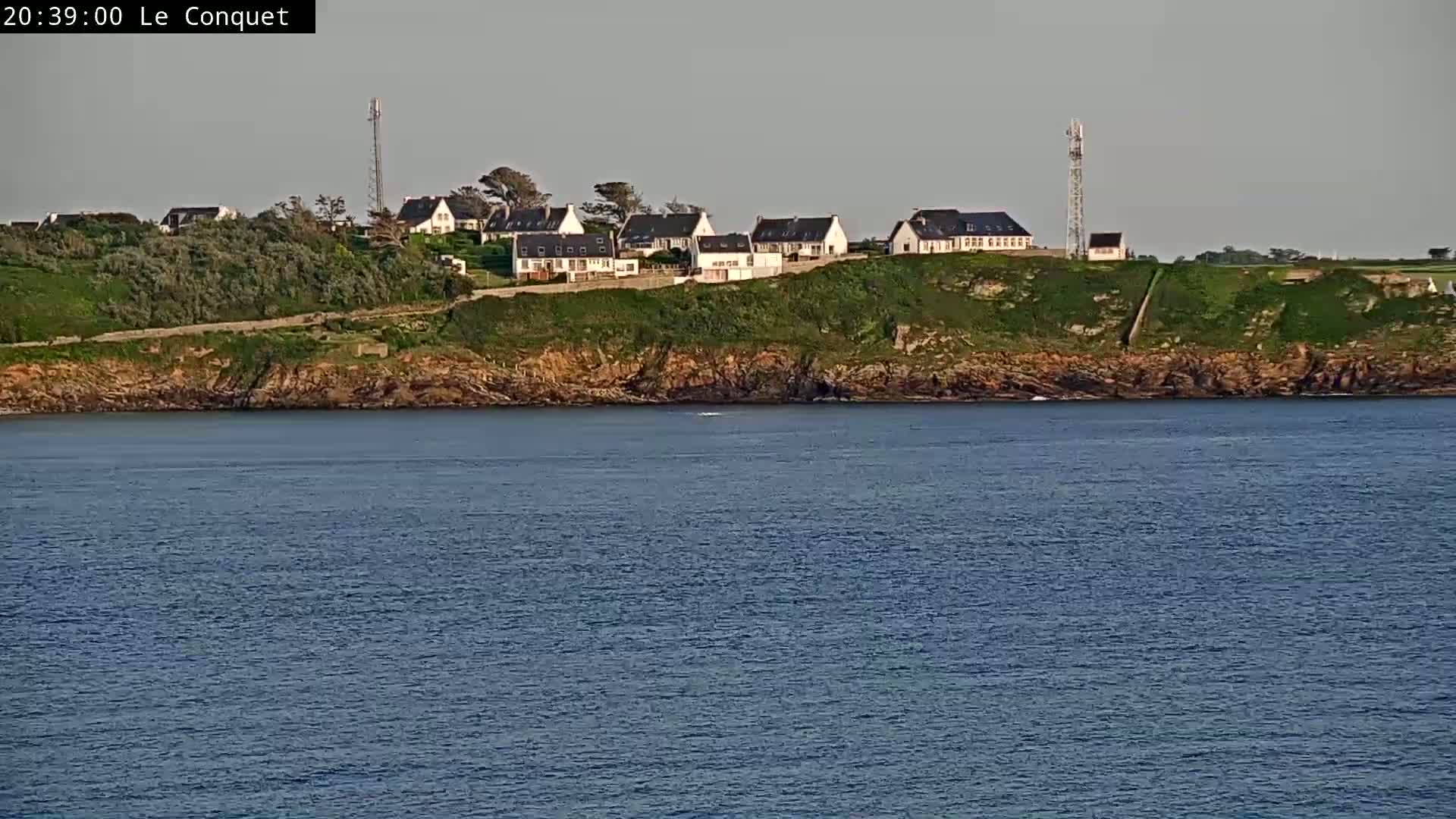Le Conquet Village & Marine Skyline Live Cam - Brest, Finistère, Bretagne, France