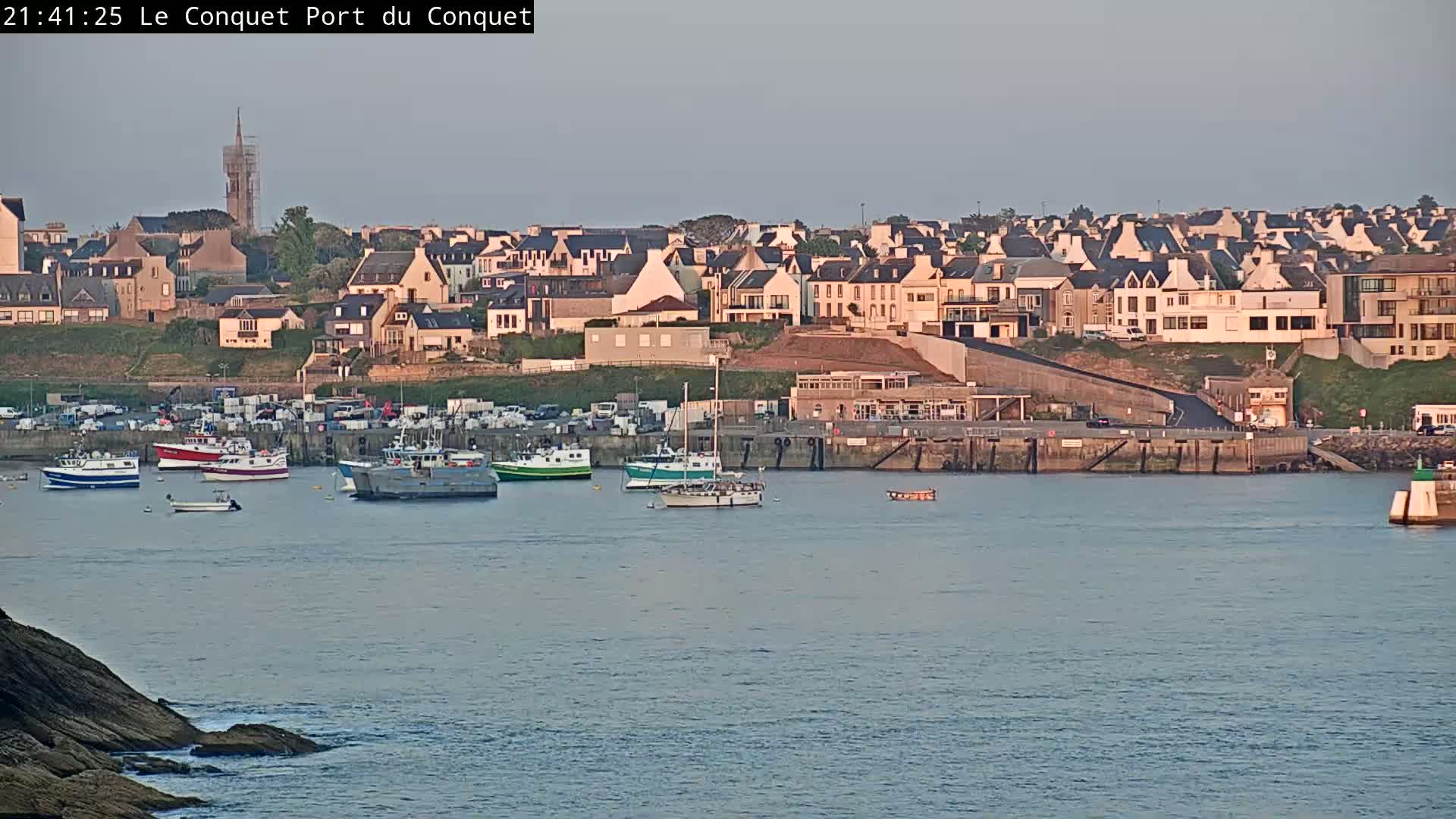Le Conquet Village & Marine Skyline Live Cam - Brest, Finistère, Bretagne, France