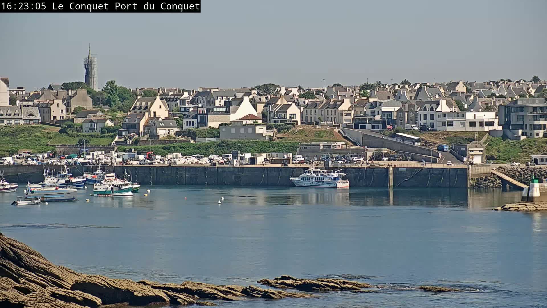 Le Conquet Village & Marine Skyline Live Cam - Brest, Finistère, Bretagne, France