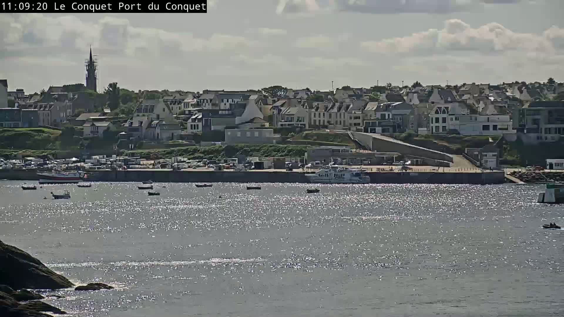 Le Conquet Village & Marine Skyline Live Cam - Brest, Finistère, Bretagne, France