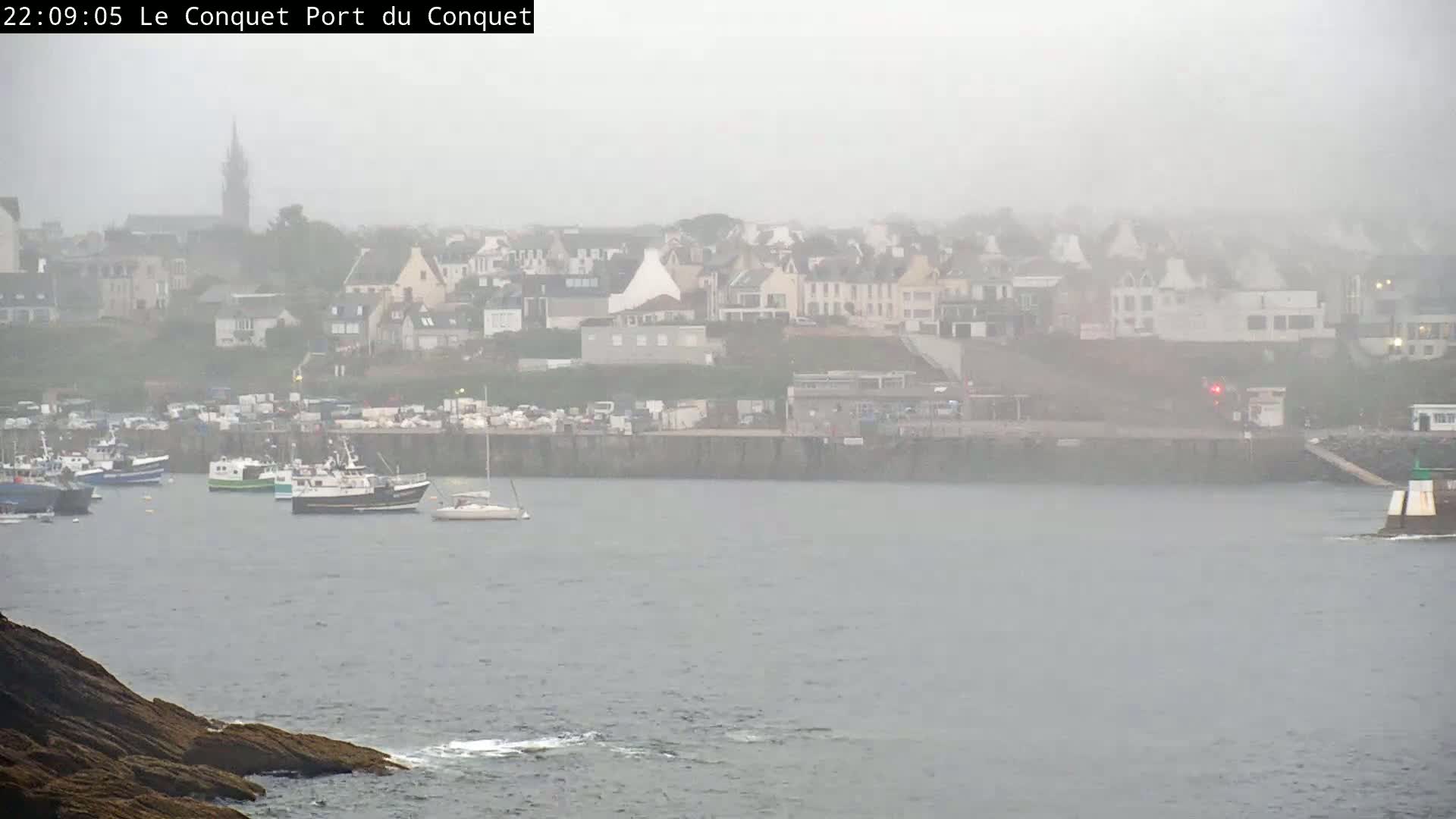 Le Conquet Village & Marine Skyline Live Cam - Brest, Finistère, Bretagne, France