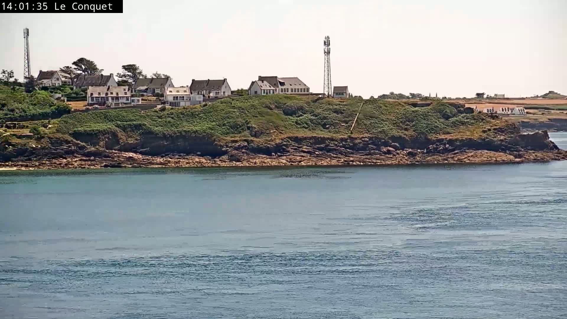 Le Conquet Village & Marine Skyline Live Cam - Brest, Finistère, Bretagne, France