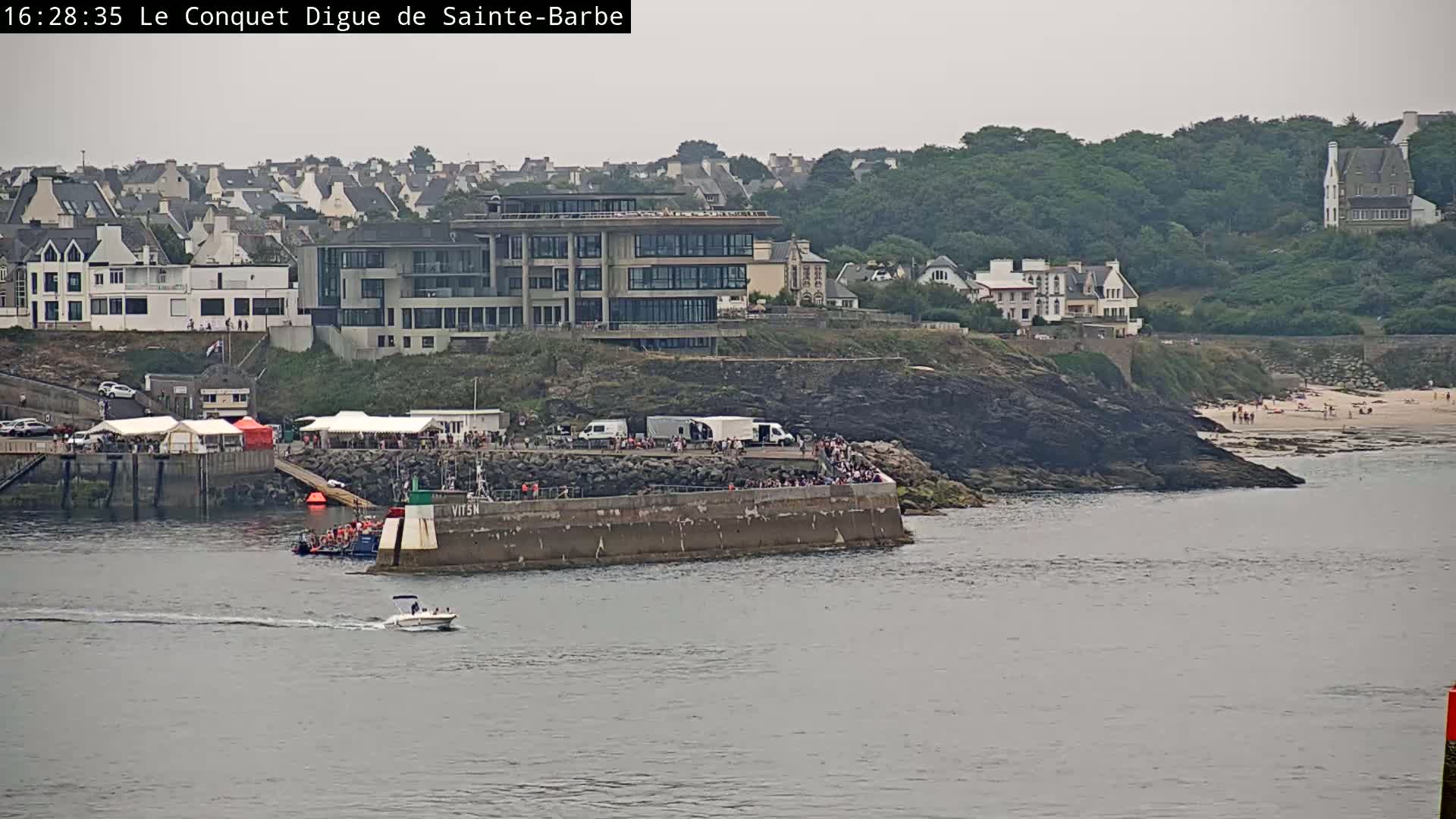 Le Conquet Village & Marine Skyline Live Cam - Brest, Finistère, Bretagne, France