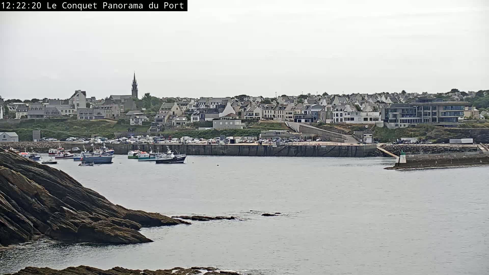 Le Conquet Village & Marine Skyline Live Cam - Brest, Finistère, Bretagne, France