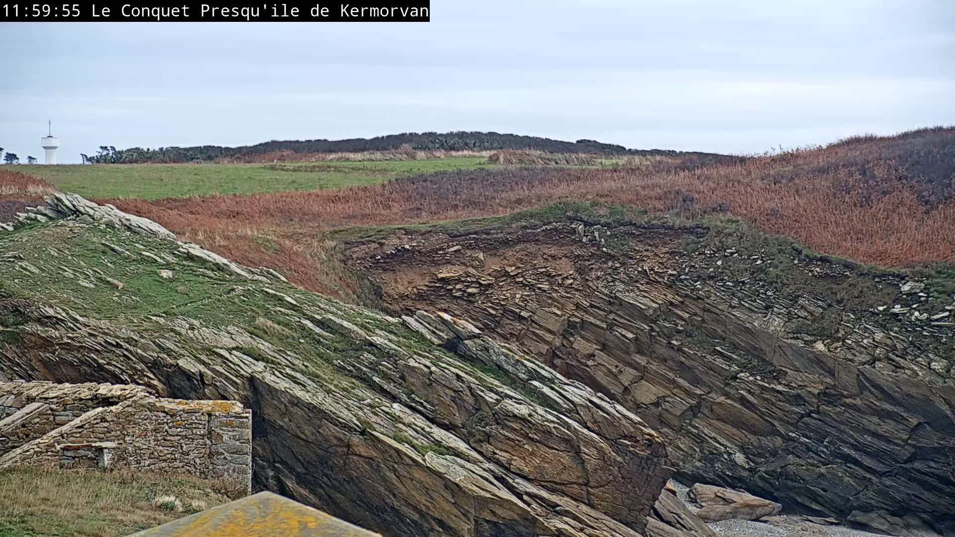 Le Conquet Village & Marine Skyline Live Cam - Brest, Finistère, Bretagne, France
