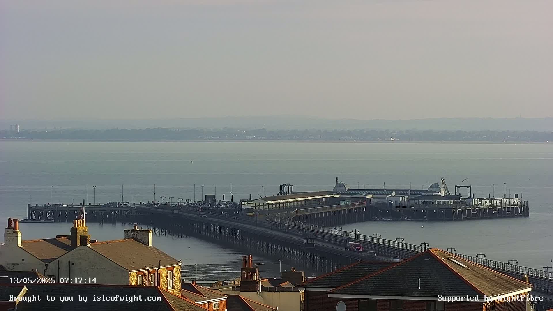 Ryde Pier & Island Line Railway Skyline Live Cam -Isle Of Wight, South East, England, United Kingdom 