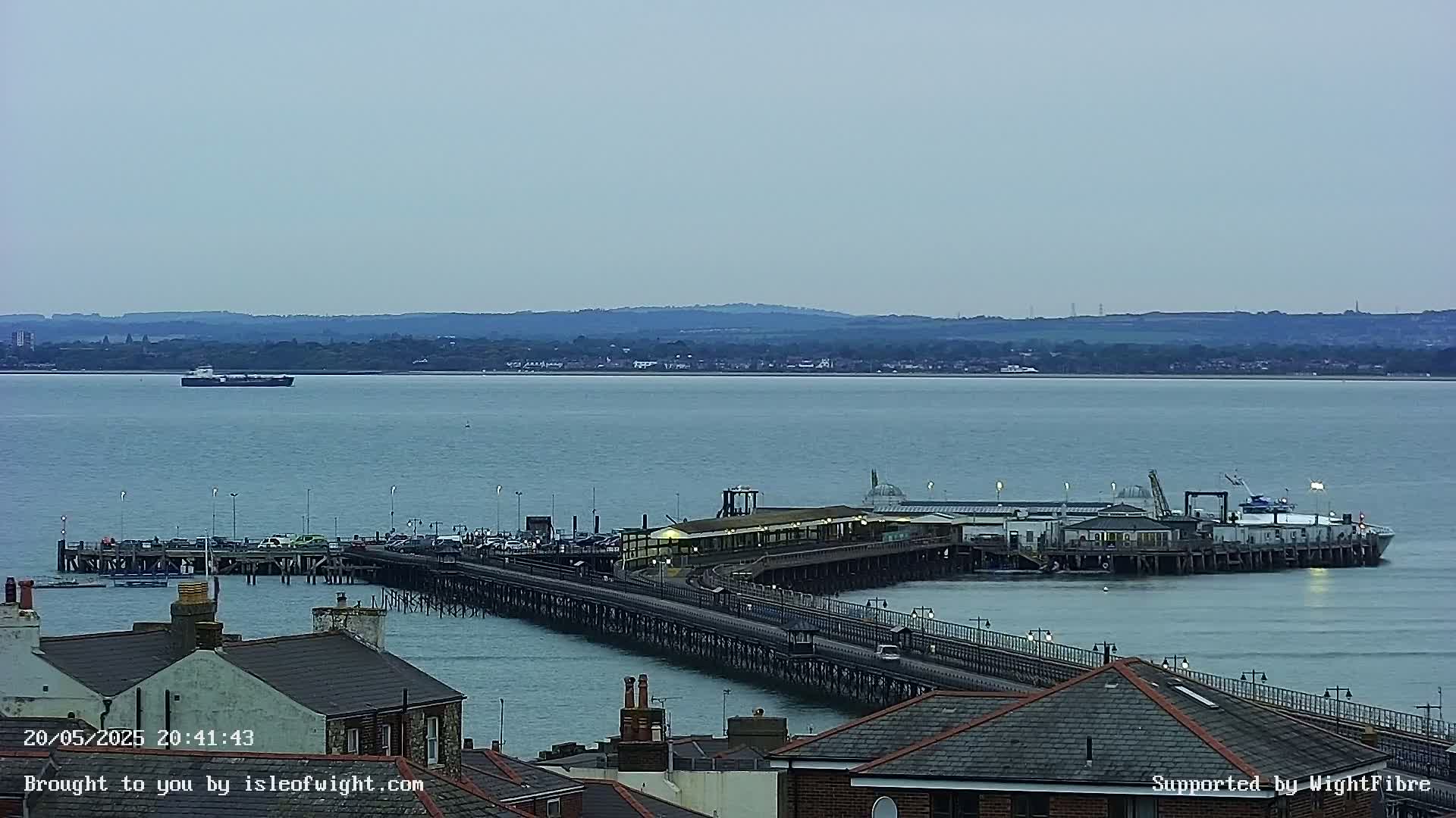 Ryde Pier & Island Line Railway Skyline Live Cam -Isle Of Wight, South East, England, United Kingdom 